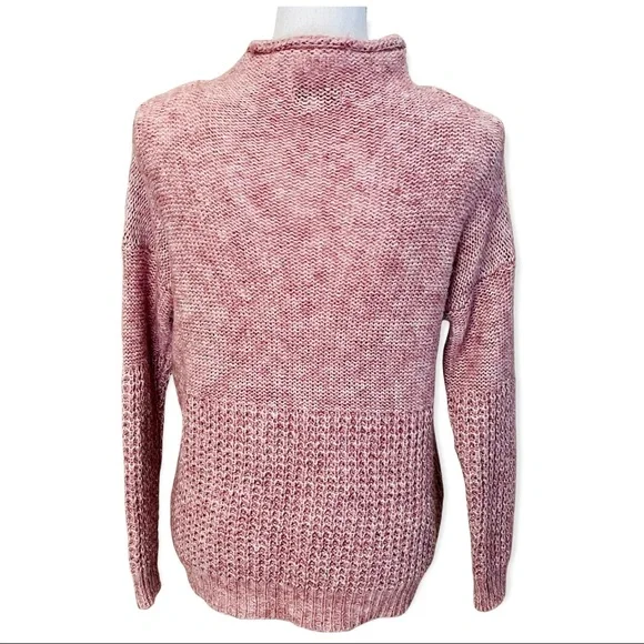 American Eagle Pink Mock Turtleneck Sweater Small - Picture 6 of 7